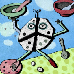 cartoon surreal still life