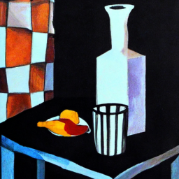 cubist detailed still life