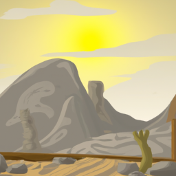 cartoon moody landscape