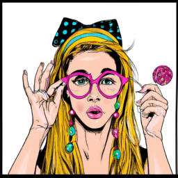 pop art playful portrait