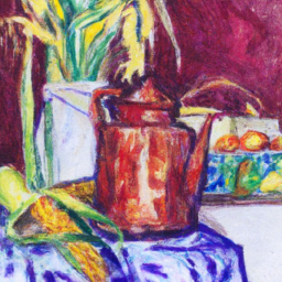 expressionist whimsical still life