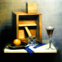 cubist moody still life