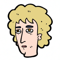 cartoon vibrant portrait