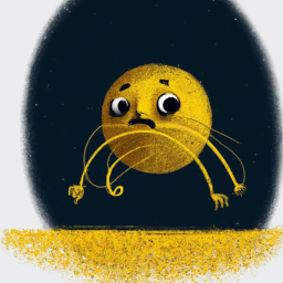 minimalist moody fantasy creature