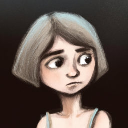 expressionist whimsical portrait