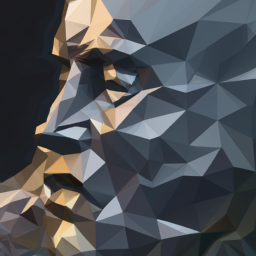 low poly surreal abstract