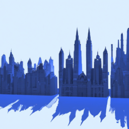 minimalist playful cityscape