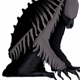 realistic dark fantasy creature