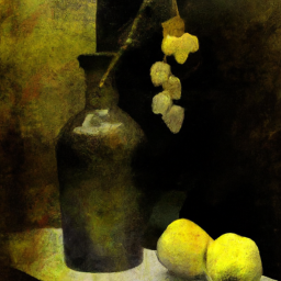 impressionist dark still life