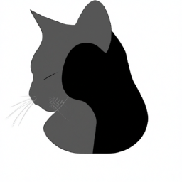 minimalist surreal cat