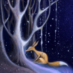 surrealist whimsical wildlife
