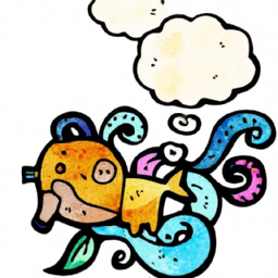 cartoon surreal wildlife