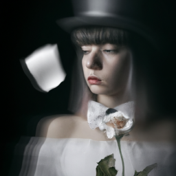 surrealist dark portrait
