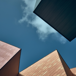 minimalist vibrant cityscape