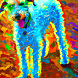 impressionist surreal dog